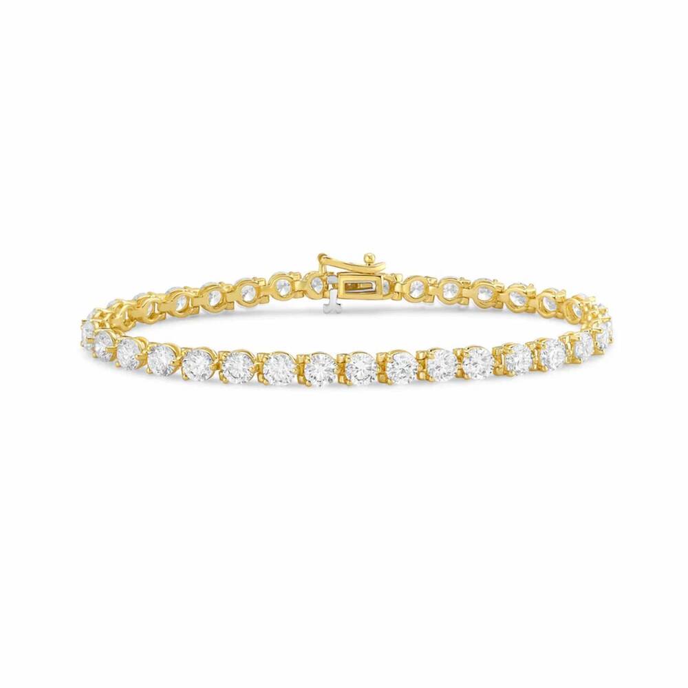 NEW DIANA M JEWELS women's round lab-grown diamond tennis bracelet (2.00 ct) - c